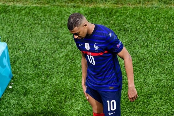 Kylian Mbappe of France was crushed after been failured a penalty during the UEFA Euro 2020 Championship Round of 16 match between France and...
