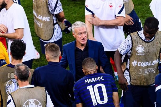 France Head Coach Didier Deschamps during the UEFA Euro 2020 Championship Round of 16 match between France and Switzerland at National Arena on June...