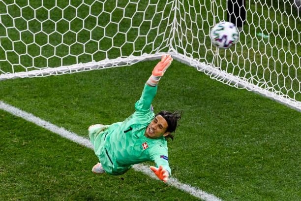 Goalkeeper Yann Sommer of Switzerland in action during the UEFA Euro 2020 Championship Round of 16 match between France and Switzerland at National...