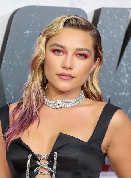 Florence Pugh attends the "Black Widow