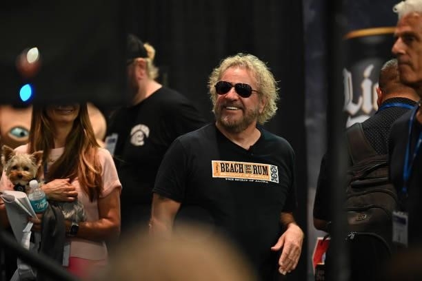 Santo Tequila Co-Founder Sammy Hagar is seen during Day 2 of the 35th Annual Nightclub & Bar Show and World Tea Expo at the Las Vegas Convention...
