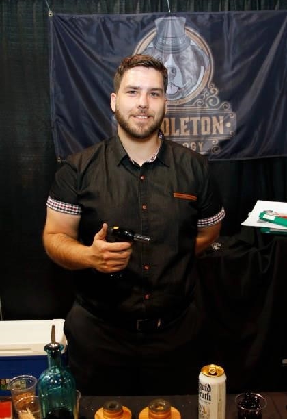 Middleton Mixology Owner James Middleton is seen during Day 2 of the 35th Annual Nightclub & Bar Show and World Tea Expo at the Las Vegas Convention...