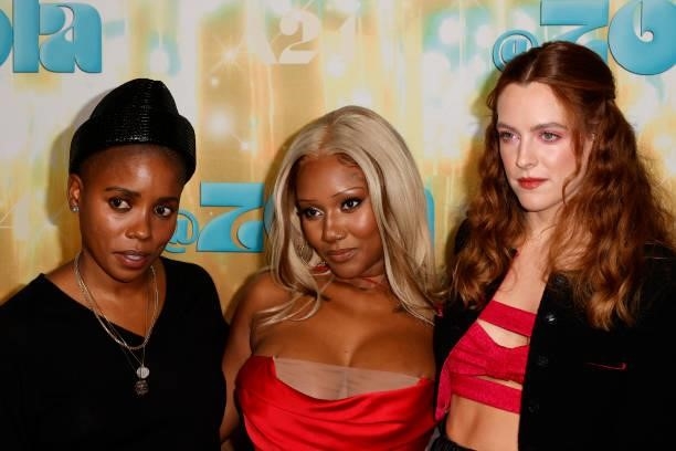 Director Janicza Bravo, AZiah King and Riley Keough attend the Los Angeles Special Screening Of "Zola
