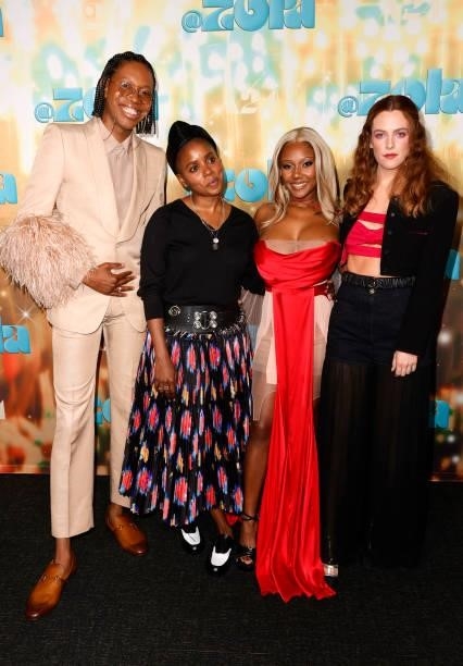 Jeremy O. Harris, Director Janicza Bravo, AZiah King and Riley Keough attend the Los Angeles Special Screening Of "Zola