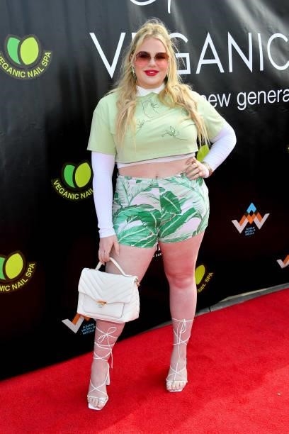 Chel Sgro attends the Grand Opening of Veganic Nail Spa on June 29, 2021 in Costa Mesa, California.