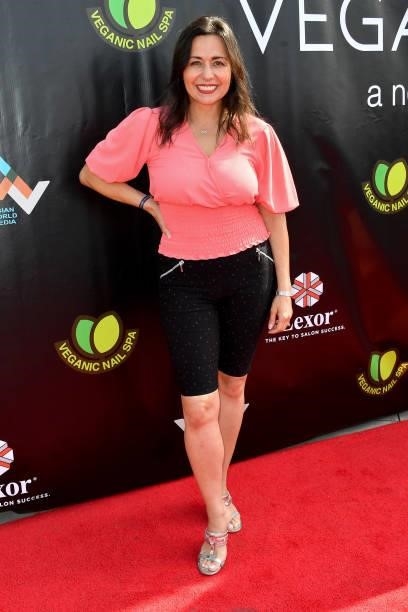 Yeniffer Behrens attends the Grand Opening of Veganic Nail Spa on June 29, 2021 in Costa Mesa, California.