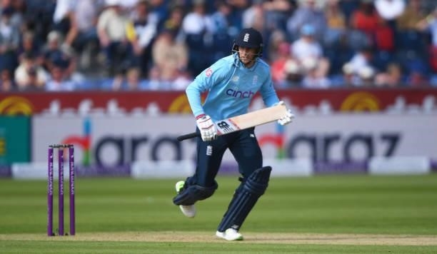 Joe Root of England runs between the wickets while batting during the 1st One Day International match between England and Sri Lanka at Emirates...