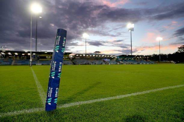 General view of the stadium is seen at sunset during the round three Super W match between the NSW Waratahs and the ACT Brumbies at Coffs Harbour...