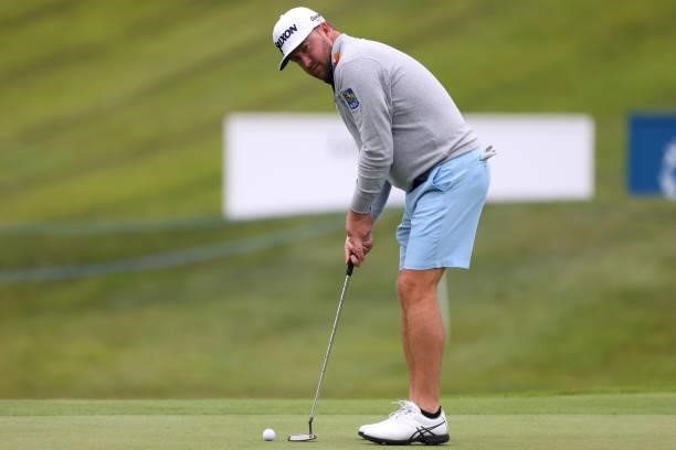 Graeme McDowell of Northern Ireland participates in the pro am during a practice day prior to The Dubai Duty Free Irish Open at Mount Juliet Golf...