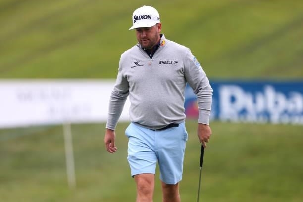Graeme McDowell of Northern Ireland participates in the pro am during a practice day prior to The Dubai Duty Free Irish Open at Mount Juliet Golf...