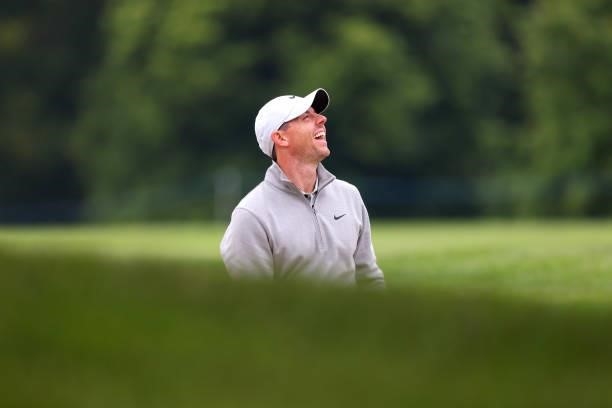 Rory McIlroy of Northern Ireland participates in the pro am during a practice day prior to The Dubai Duty Free Irish Open at Mount Juliet Golf Club...