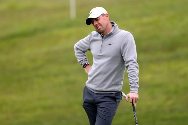 Rory McIlroy of Northern Ireland participates in the pro am during a practice day prior to The Dubai Duty Free Irish Open at Mount Juliet Golf Club...