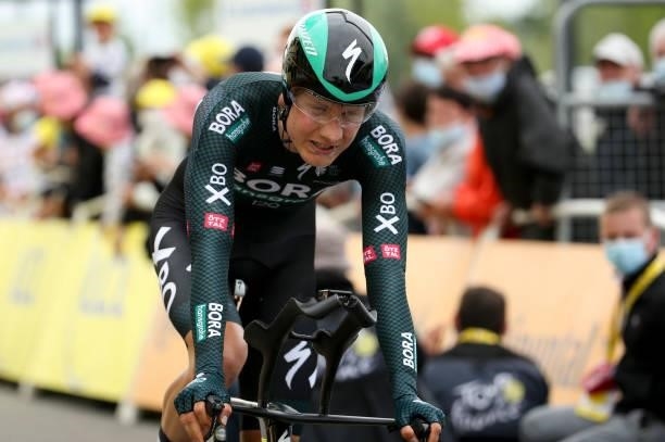 Wilco Kelderman of Netherlands and Bora - Hansgrohe during stage 5 of the 108th Tour de France 2021, an Individual Time Trial of 27,2km / @LeTour /...