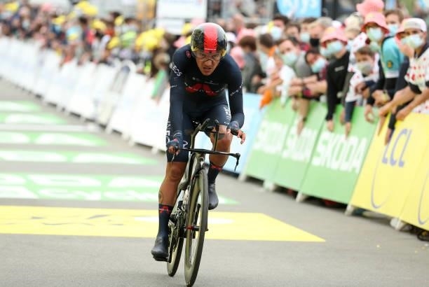 Richard Carapaz of Ecuador and INEOS Grenadiers during stage 5 of the 108th Tour de France 2021, an Individual Time Trial of 27,2km / @LeTour /...
