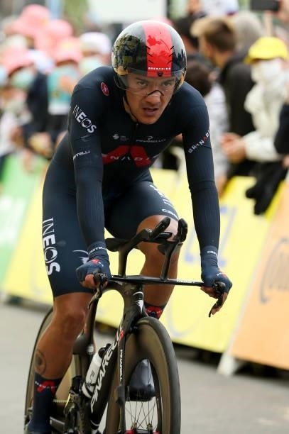 Richard Carapaz of Ecuador and INEOS Grenadiers during stage 5 of the 108th Tour de France 2021, an Individual Time Trial of 27,2km / @LeTour /...