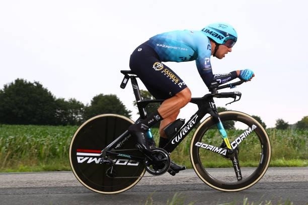 Omar Fraile of Spain and Team Astana - Premier Tech during the 108th Tour de France 2021, Stage 5 a 27,2km Individual Time Trial stage from Changé to...