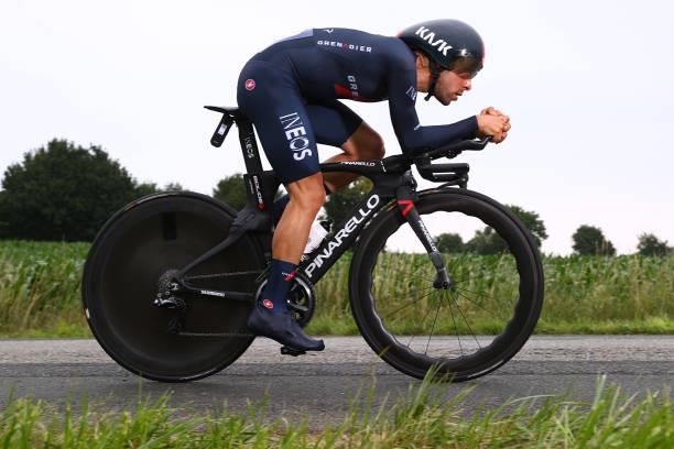 Jonathan Castroviejo of Spain and Team INEOS Grenadiers during the 108th Tour de France 2021, Stage 5 a 27,2km Individual Time Trial stage from...