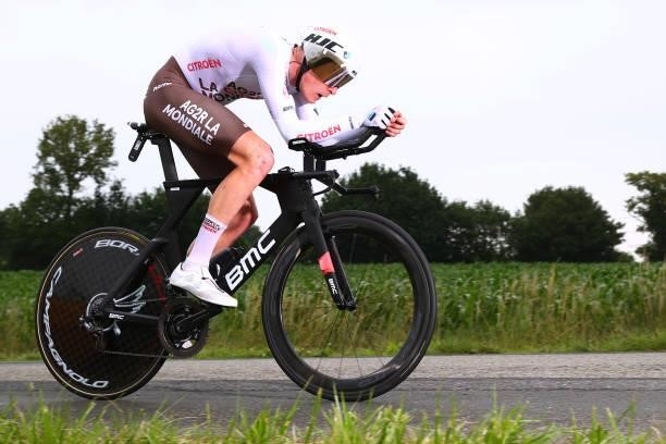 Dorian Godon of France and AG2R Citroën Team during the 108th Tour de France 2021, Stage 5 a 27,2km Individual Time Trial stage from Changé to Laval...