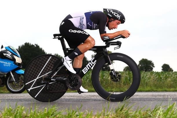 Victor Campenaerts of Belgium and Team Qhubeka NextHash during the 108th Tour de France 2021, Stage 5 a 27,2km Individual Time Trial stage from...