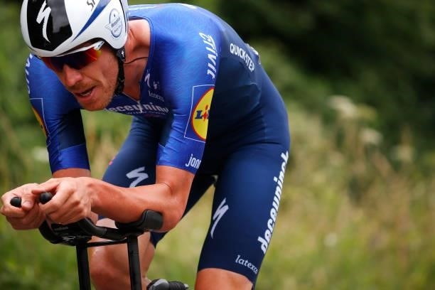 Tim Declercq of Belgium and Team Deceuninck - Quick-Step during the 108th Tour de France 2021, Stage 5 a 27,2km Individual Time Trial stage from...