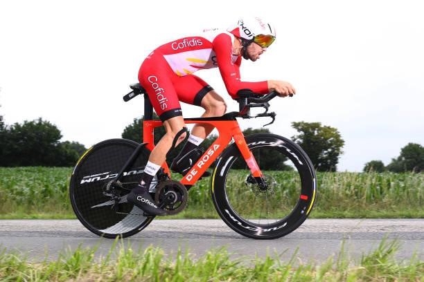 Jesús Herrada of Spain and Team Cofidis during the 108th Tour de France 2021, Stage 5 a 27,2km Individual Time Trial stage from Changé to Laval...