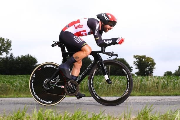 Thomas De Gendt of Belgium and Team Lotto Soudal during the 108th Tour de France 2021, Stage 5 a 27,2km Individual Time Trial stage from Changé to...