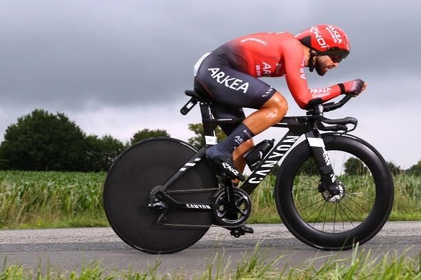 Nacer Bouhanni of France and Team Arkéa Samsic during the 108th Tour de France 2021, Stage 5 a 27,2km Individual Time Trial stage from Changé to...