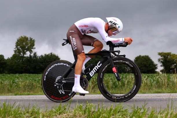 Benoît Cosnefroy of France and AG2R Citroën Team during the 108th Tour de France 2021, Stage 5 a 27,2km Individual Time Trial stage from Changé to...