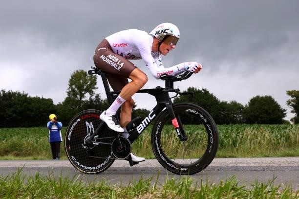 Michael Schär of Switzerland and AG2R Citroën Team during the 108th Tour de France 2021, Stage 5 a 27,2km Individual Time Trial stage from Changé to...