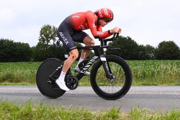 Daniel Mclay of The United Kingdom and Team Arkéa Samsic during the 108th Tour de France 2021, Stage 5 a 27,2km Individual Time Trial stage from...