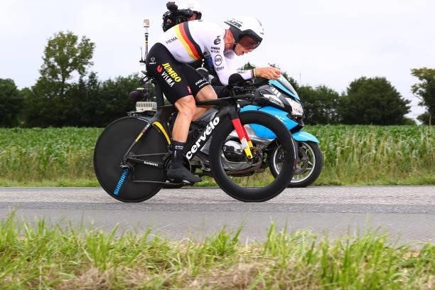 Tony Martin of Germany and Team Jumbo-Visma during the 108th Tour de France 2021, Stage 5 a 27,2km Individual Time Trial stage from Changé to Laval...