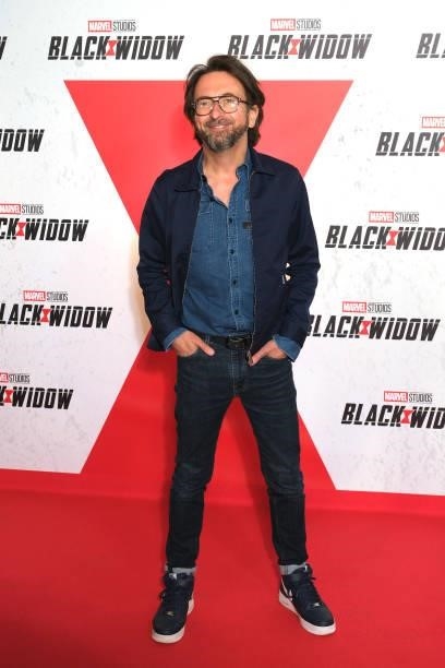 Alex Jaffray attends the “Black Widow” Paris Gala Screening at cinema Le Grand Rex on June 30, 2021 in Paris, France.