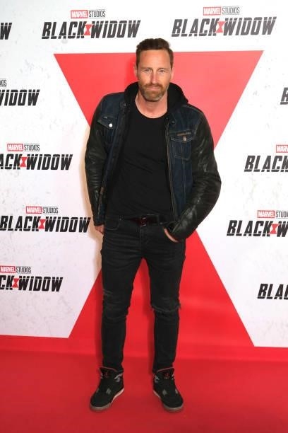Frank Delay attends the “Black Widow” Paris Gala Screening at cinema Le Grand Rex on June 30, 2021 in Paris, France.