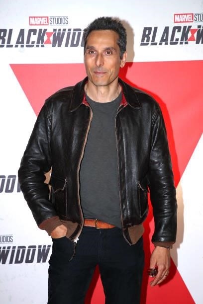 Actor Vincent Elbaz attends the “Black Widow” Paris Gala Screening at cinema Le Grand Rex on June 30, 2021 in Paris, France.