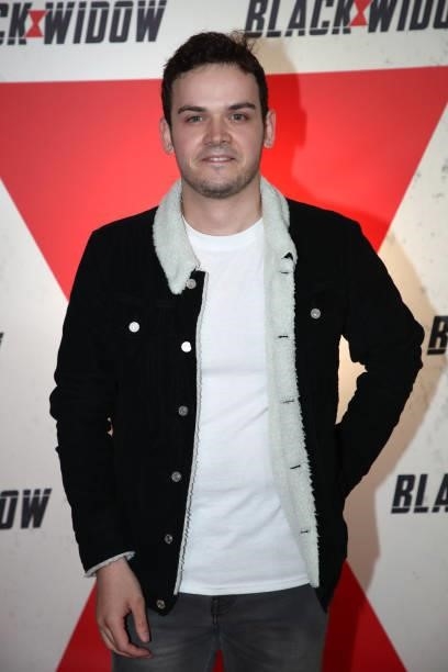 Maxime Tabart attends the “Black Widow” Paris Gala Screening at cinema Le Grand Rex on June 30, 2021 in Paris, France.