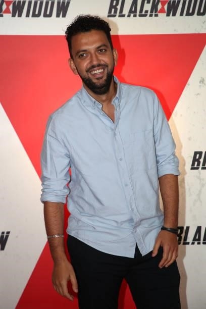Jhon Rachid attends the “Black Widow” Paris Gala Screening at cinema Le Grand Rex on June 30, 2021 in Paris, France.
