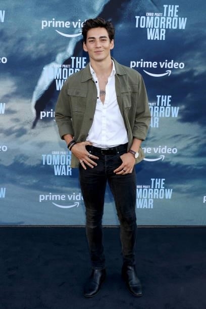 Chance Perez attends the premiere of Amazon's "The Tomorrow War