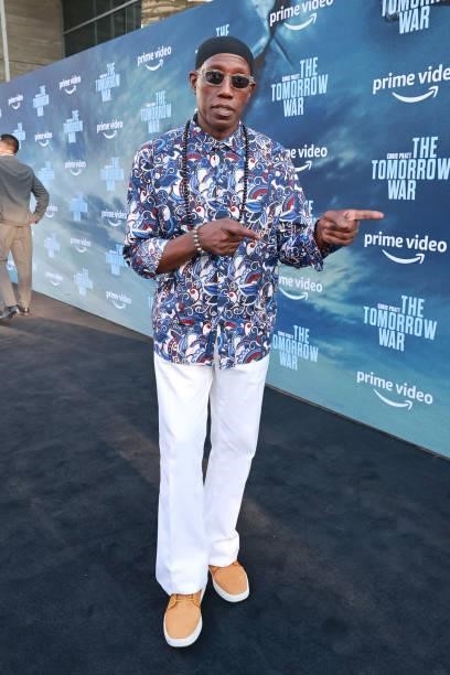 Wesley Snipes attends the premiere of Amazon's "The Tomorrow War