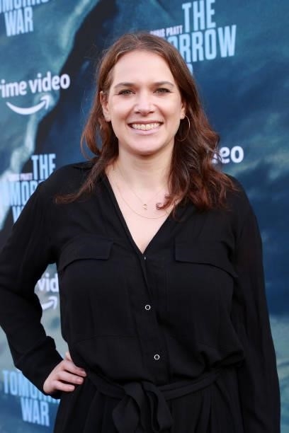 Dana Goldberg attends the premiere of Amazon's "The Tomorrow War