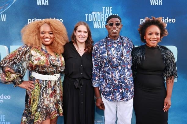 Latasha Gillespie, Dana Goldberg, Wesley Snipes, and Global Chief Marketing Officer at Prime Video & Amazon Studios Ukonwa Ojo attend the premiere of...