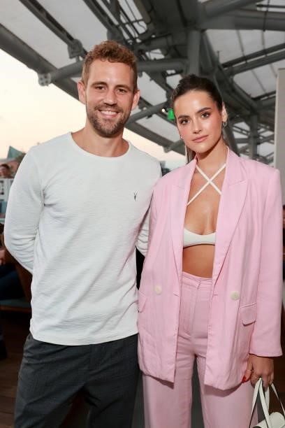 Nick Viall and Natalie Joy attend the premiere of Amazon's "The Tomorrow War