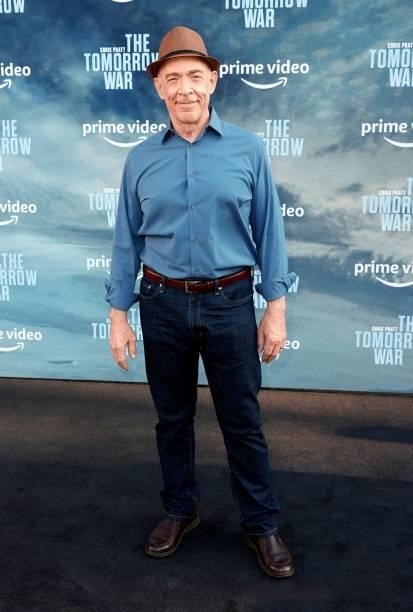 Simmons attends the premiere of Amazon's "The Tomorrow War