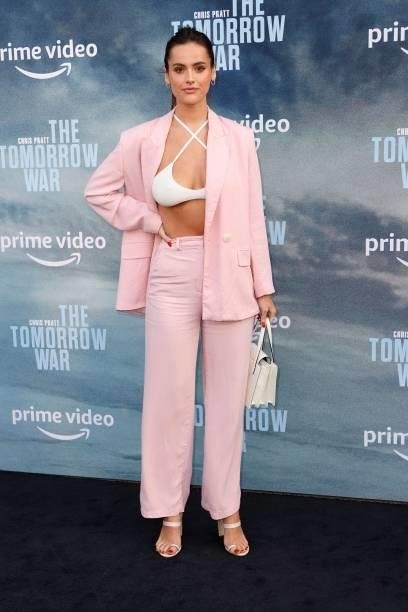 Natalie Joy attends the premiere of Amazon's "The Tomorrow War