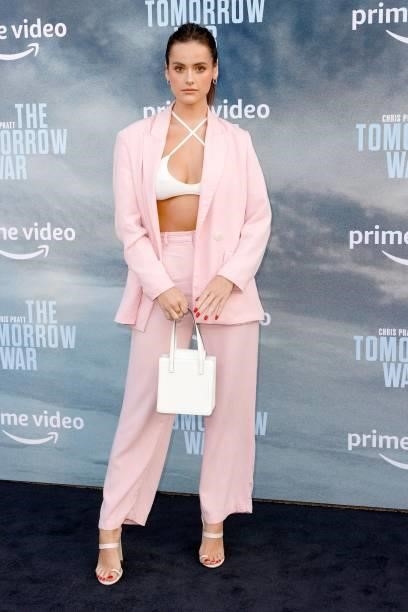 Natalie Joy attends the premiere of Amazon's "The Tomorrow War