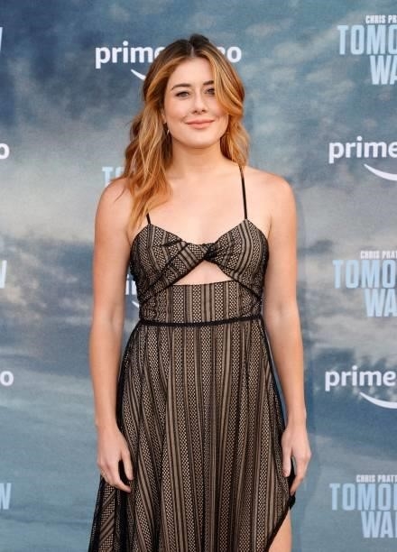 Manon Mathews attends the premiere of Amazon's "The Tomorrow War
