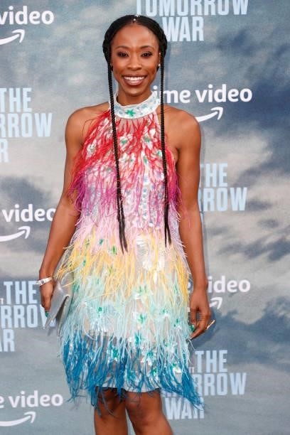 Karimah Westbrooke attends Los Angeles Premiere Of Amazon's "The Tomorrow War