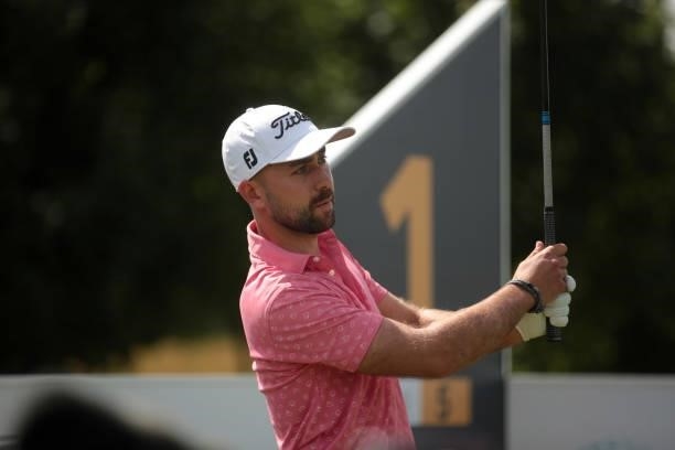 Robbie van West of the Netherlands in action during Day One of the Kaskada Golf Challenge at Kaskada Golf Resort on July 01, 2021 in Brno, Czech...