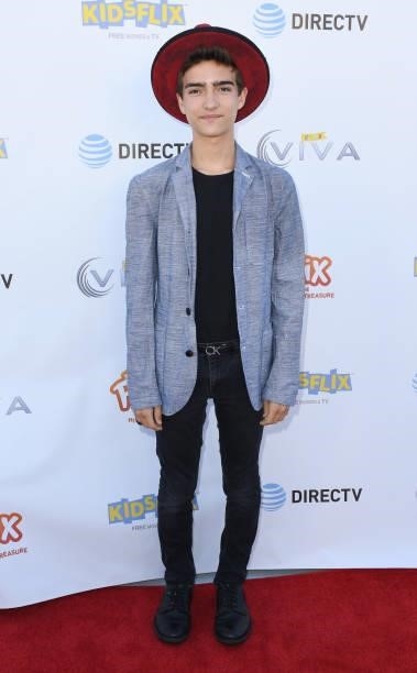 Elias Harger arrives at the Los Angeles Premiere Of "Felix And The Hidden Treasure