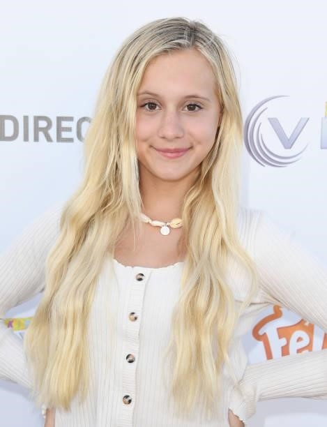Katie Couch arrives at the Los Angeles Premiere Of "Felix And The Hidden Treasure