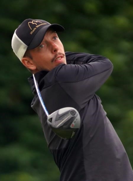 Bjorn Hellgren of Sweden in action during Day Two of the Kaskada Golf Challenge at Kaskada Golf Resort on July 02, 2021 in Brno, Czech Republic.